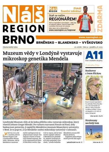 Obálka e-magazínu Náš Region - Brno 32/2025