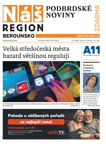 Obálka e-magazínu Náš Region - Berounsko 40/2025