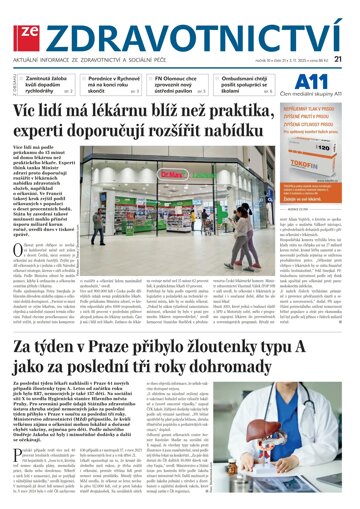 Obálka e-magazínu Ze Zdravotnictví 21/2025