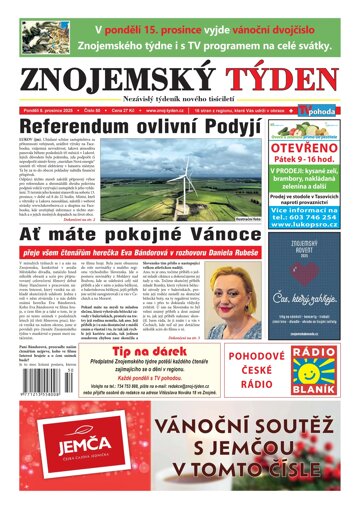 Obálka e-magazínu Znojemský týden 50/2025