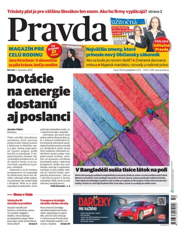 Obálka e-magazínu Pravda 11. 12. 2025