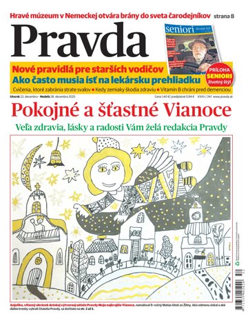 Obálka e-magazínu Pravda 23. 12. 2025