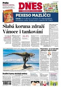 Obálka e-magazínu MF Dnes 8.11.2013