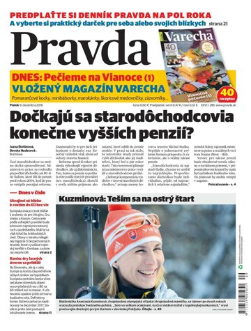 Obálka e-magazínu Pravda 9. 12. 2016