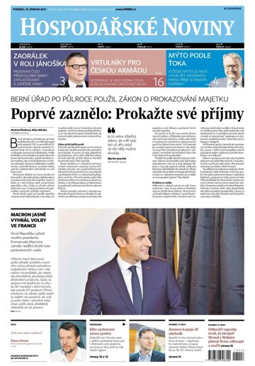 Obálka e-magazínu Hospodářské noviny 117 - 19.6.2017