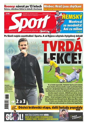 Obálka e-magazínu Sport 10.7.2017