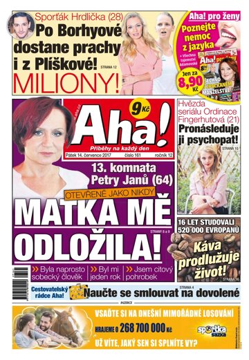 Obálka e-magazínu AHA! 14.7.2017