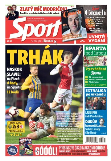 Obálka e-magazínu Sport 4.12.2018