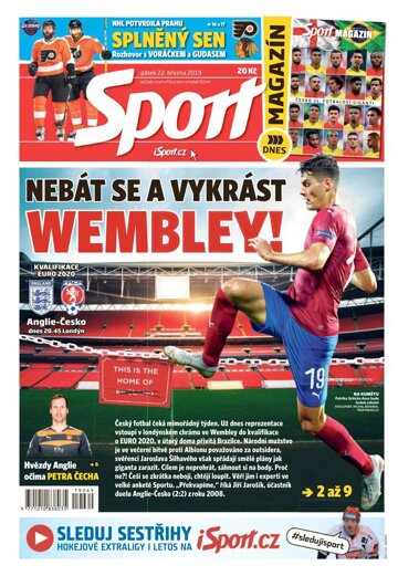 Obálka e-magazínu Sport 22.3.2019