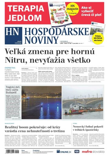 Obálka e-magazínu Hospodárske noviny 31.05.2019