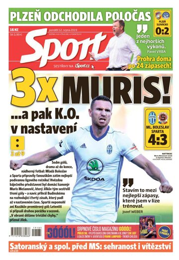 Obálka e-magazínu Sport 12.8.2019