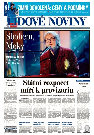 Obálka e-magazínu Lidové noviny 11.11.2021