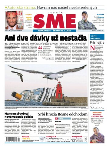 Obálka e-magazínu SME 13-1-2022