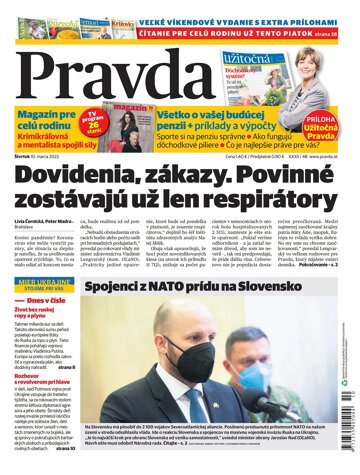 Obálka e-magazínu Pravda 10. 3. 2022