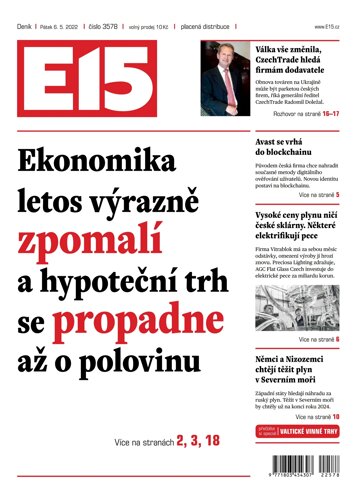 Obálka e-magazínu E15 6.5.2022