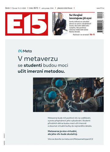 Obálka e-magazínu E15 15.9.2022