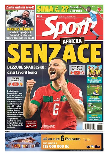 Obálka e-magazínu Sport 7.12.2022