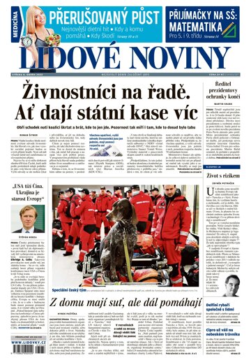 Obálka e-magazínu Lidové noviny 8.2.2023