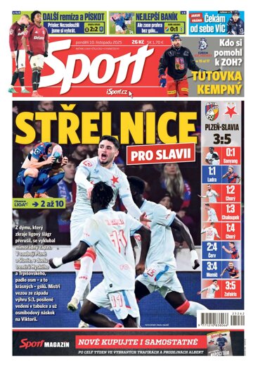 Obálka e-magazínu Sport 10.11.2025