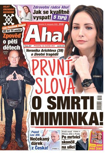 Obálka e-magazínu AHA! 15.11.2025