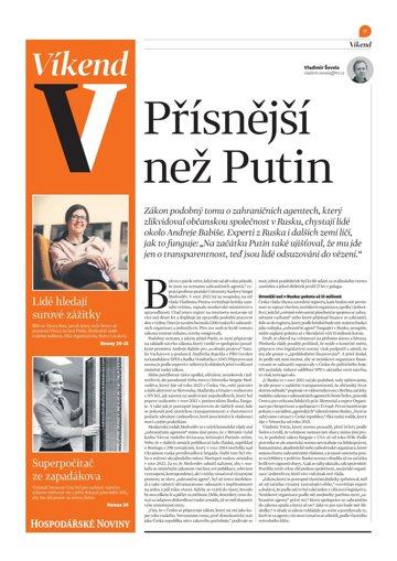 Obálka e-magazínu Hospodářské noviny - příloha Víkend 083 - 30.4.2026 Víkend