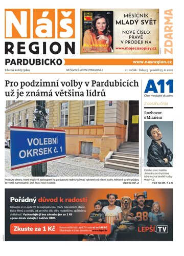 Obálka e-magazínu Náš Region - Pardubicko 25/2026