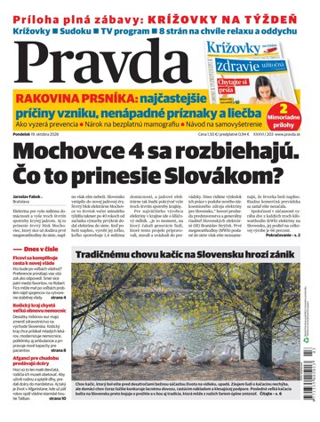 Obálka e-magazínu Pravda 19. 10. 2026