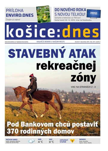 Obálka e-magazínu košice:dnes 17.12.2015