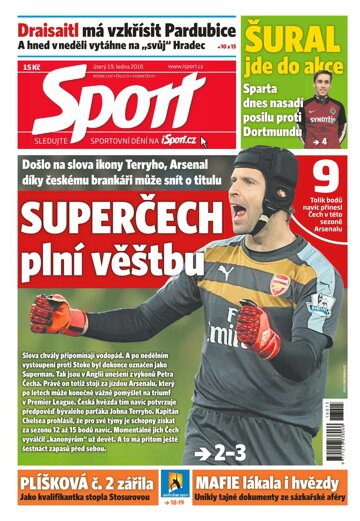 Obálka e-magazínu Sport 19.1.2016