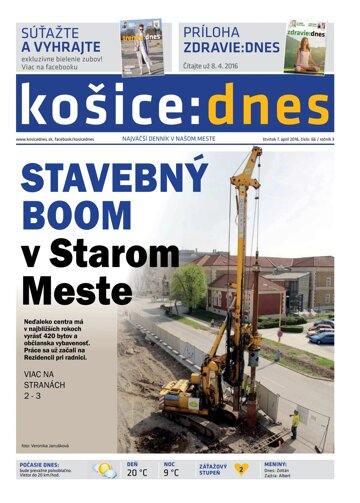 Obálka e-magazínu košice:dnes 7.4.2016