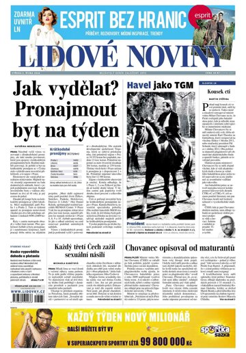 Obálka e-magazínu Lidové noviny 5.10.2016