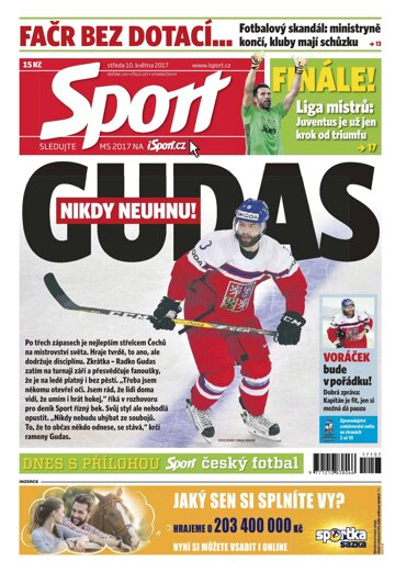 Obálka e-magazínu Sport 10.5.2017