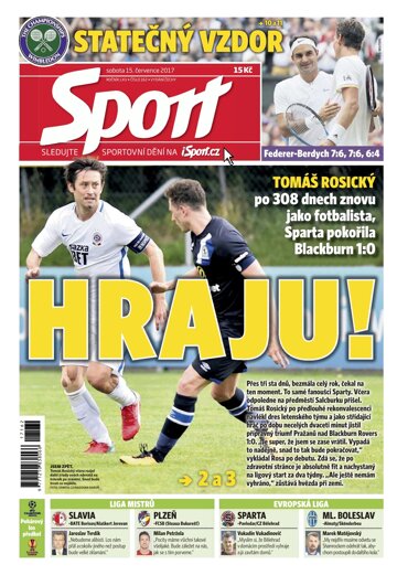 Obálka e-magazínu Sport 15.7.2017