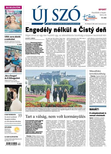 Obálka e-magazínu Új Szó 24.8.2017