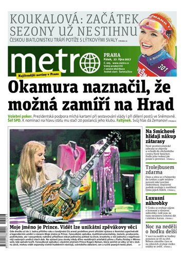 Obálka e-magazínu deník METRO 27.10.2017