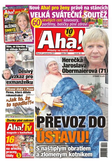 Obálka e-magazínu AHA! 5.12.2017