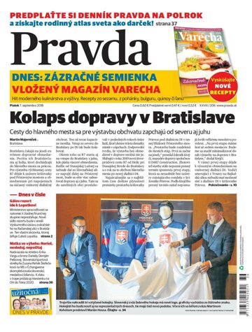Obálka e-magazínu Pravda 7.9.2018