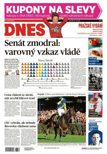 Obálka e-magazínu MF Dnes 15.10.2018