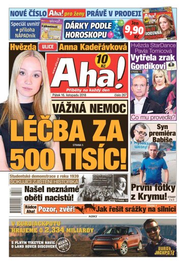 Obálka e-magazínu AHA! 16.11.2018