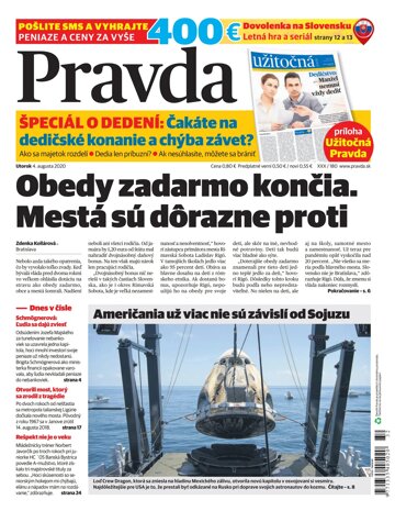 Obálka e-magazínu Pravda 4. 8. 2020