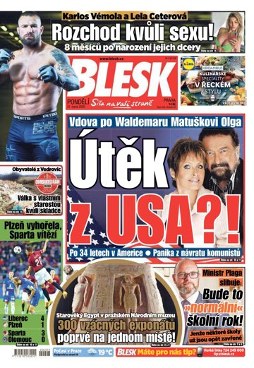 Obálka e-magazínu Blesk 31.8.2020