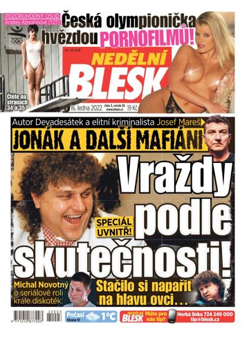 Obálka e-magazínu Nedělní Blesk 16.1.2022