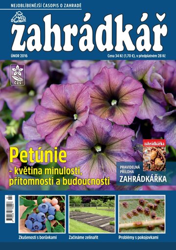 Obálka e-magazínu Zahrádkář 2/2016