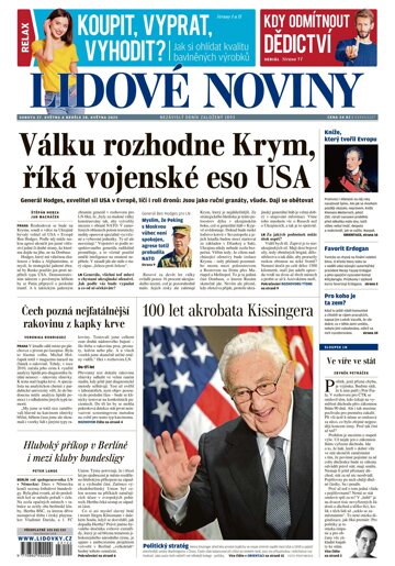 Obálka e-magazínu Lidové noviny 27.5.2023