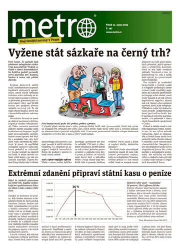 Obálka e-magazínu deník METRO 11.8.2023