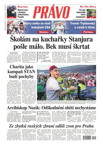 Obálka e-magazínu Deník Právo 26.5.2025