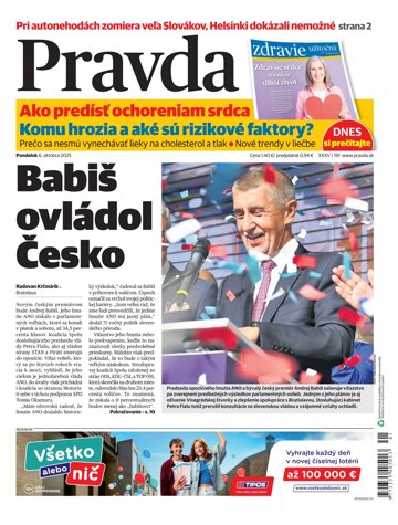Obálka e-magazínu Pravda 06. 10. 2025