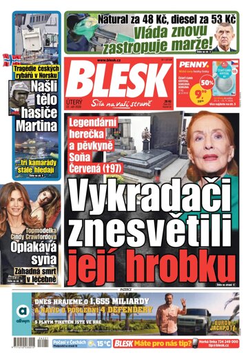 Obálka e-magazínu Blesk 22.9.2026