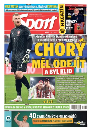 Obálka e-magazínu Sport 30.10.2026