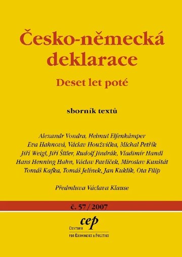 Obálka knihy Česko-německá deklarace: Deset let poté